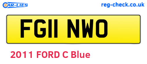 FG11NWO are the vehicle registration plates.