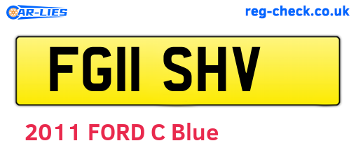 FG11SHV are the vehicle registration plates.