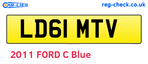 LD61MTV are the vehicle registration plates.