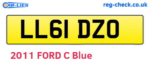 LL61DZO are the vehicle registration plates.