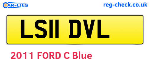 LS11DVL are the vehicle registration plates.