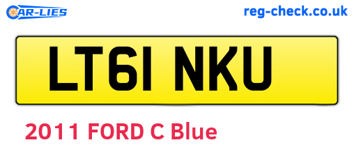 LT61NKU are the vehicle registration plates.