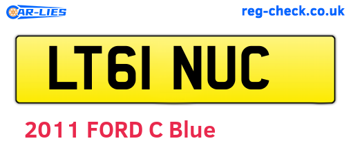 LT61NUC are the vehicle registration plates.