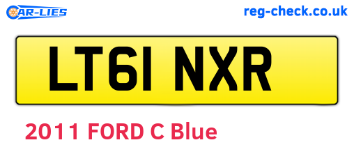 LT61NXR are the vehicle registration plates.