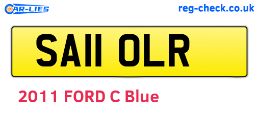 SA11OLR are the vehicle registration plates.