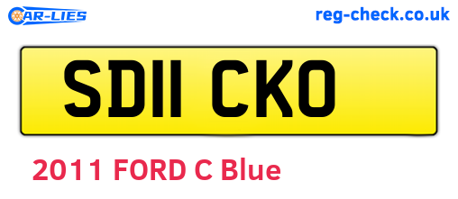 SD11CKO are the vehicle registration plates.