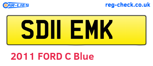 SD11EMK are the vehicle registration plates.