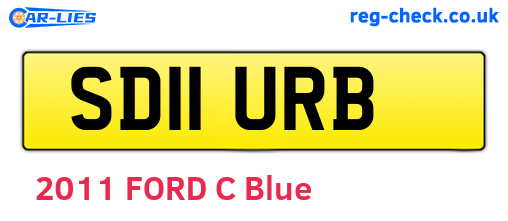 SD11URB are the vehicle registration plates.
