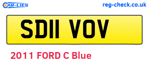 SD11VOV are the vehicle registration plates.