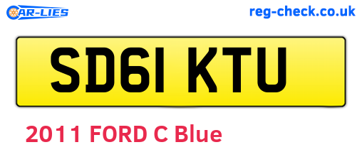 SD61KTU are the vehicle registration plates.