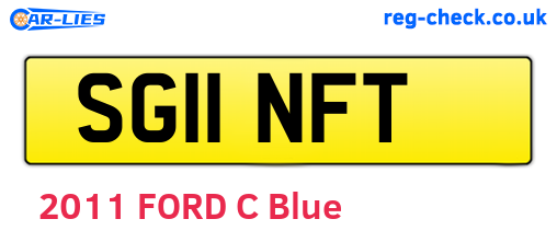 SG11NFT are the vehicle registration plates.