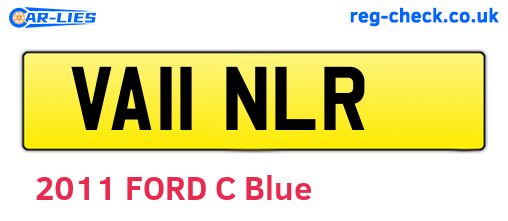 VA11NLR are the vehicle registration plates.