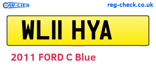 WL11HYA are the vehicle registration plates.