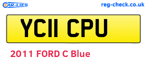 YC11CPU are the vehicle registration plates.