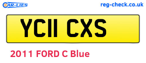 YC11CXS are the vehicle registration plates.