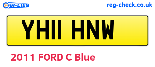 YH11HNW are the vehicle registration plates.