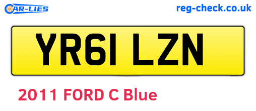 YR61LZN are the vehicle registration plates.
