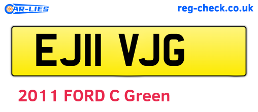 EJ11VJG are the vehicle registration plates.