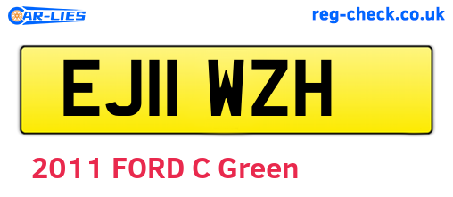 EJ11WZH are the vehicle registration plates.