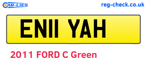 EN11YAH are the vehicle registration plates.