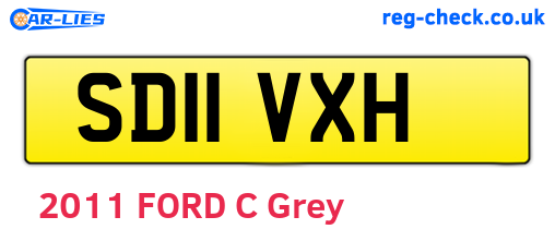 SD11VXH are the vehicle registration plates.