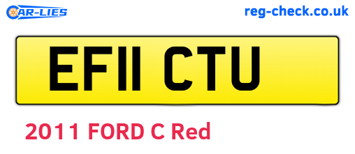 EF11CTU are the vehicle registration plates.
