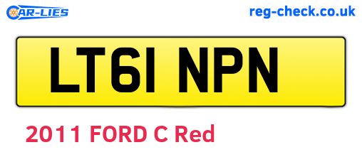LT61NPN are the vehicle registration plates.