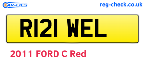 R121WEL are the vehicle registration plates.