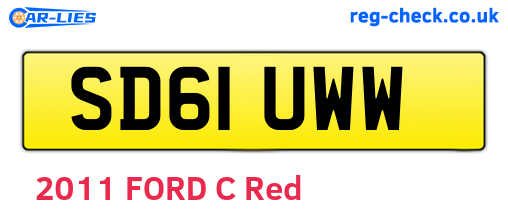 SD61UWW are the vehicle registration plates.