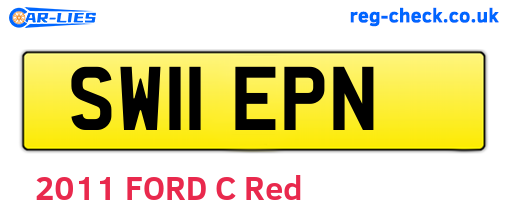 SW11EPN are the vehicle registration plates.