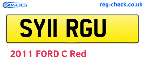 SY11RGU are the vehicle registration plates.