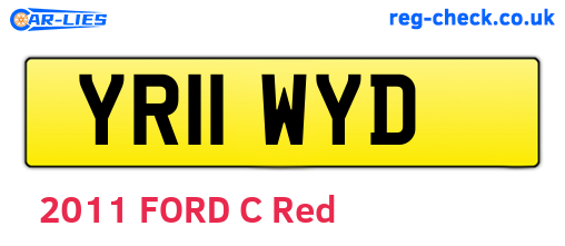 YR11WYD are the vehicle registration plates.