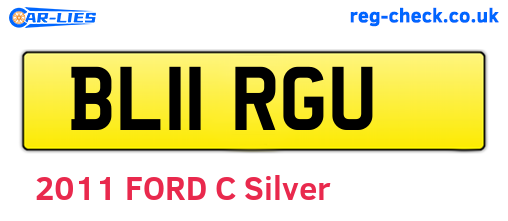 BL11RGU are the vehicle registration plates.