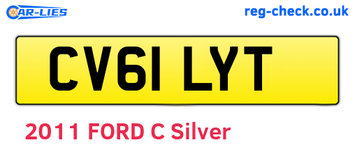 CV61LYT are the vehicle registration plates.