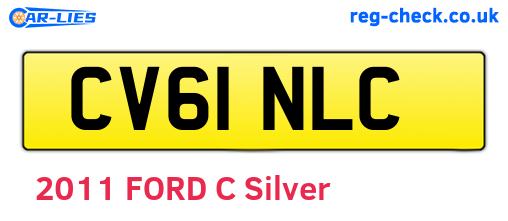 CV61NLC are the vehicle registration plates.