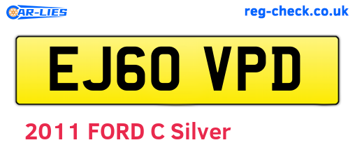 EJ60VPD are the vehicle registration plates.