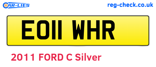EO11WHR are the vehicle registration plates.