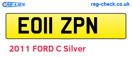 EO11ZPN are the vehicle registration plates.