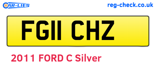 FG11CHZ are the vehicle registration plates.