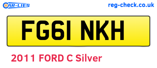 FG61NKH are the vehicle registration plates.
