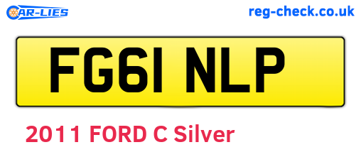FG61NLP are the vehicle registration plates.