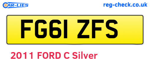 FG61ZFS are the vehicle registration plates.