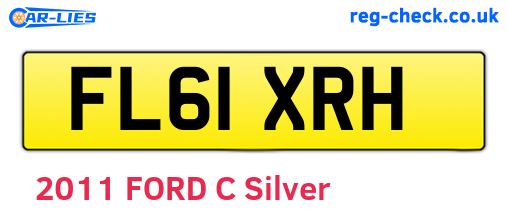 FL61XRH are the vehicle registration plates.