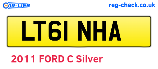 LT61NHA are the vehicle registration plates.