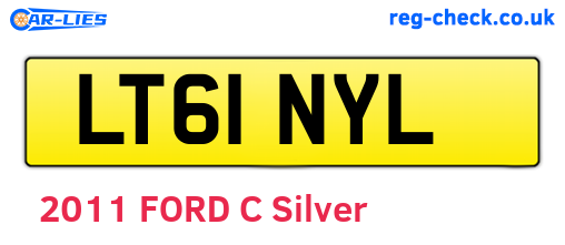 LT61NYL are the vehicle registration plates.