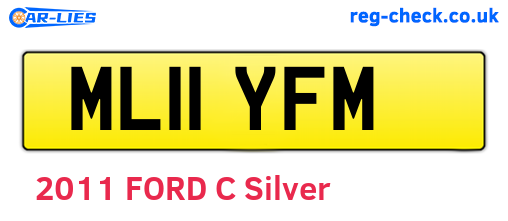 ML11YFM are the vehicle registration plates.