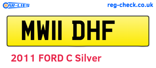 MW11DHF are the vehicle registration plates.