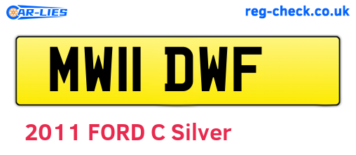 MW11DWF are the vehicle registration plates.