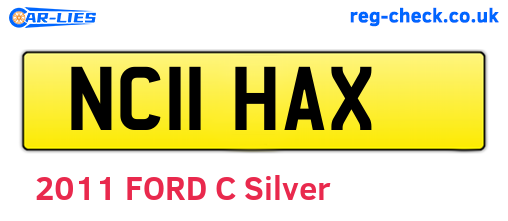 NC11HAX are the vehicle registration plates.