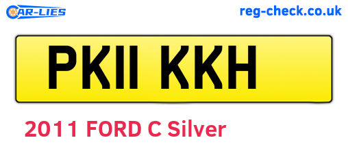 PK11KKH are the vehicle registration plates.